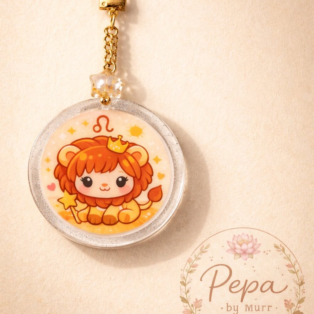 Leo Zodiac Keychain – Handmade & Regal
